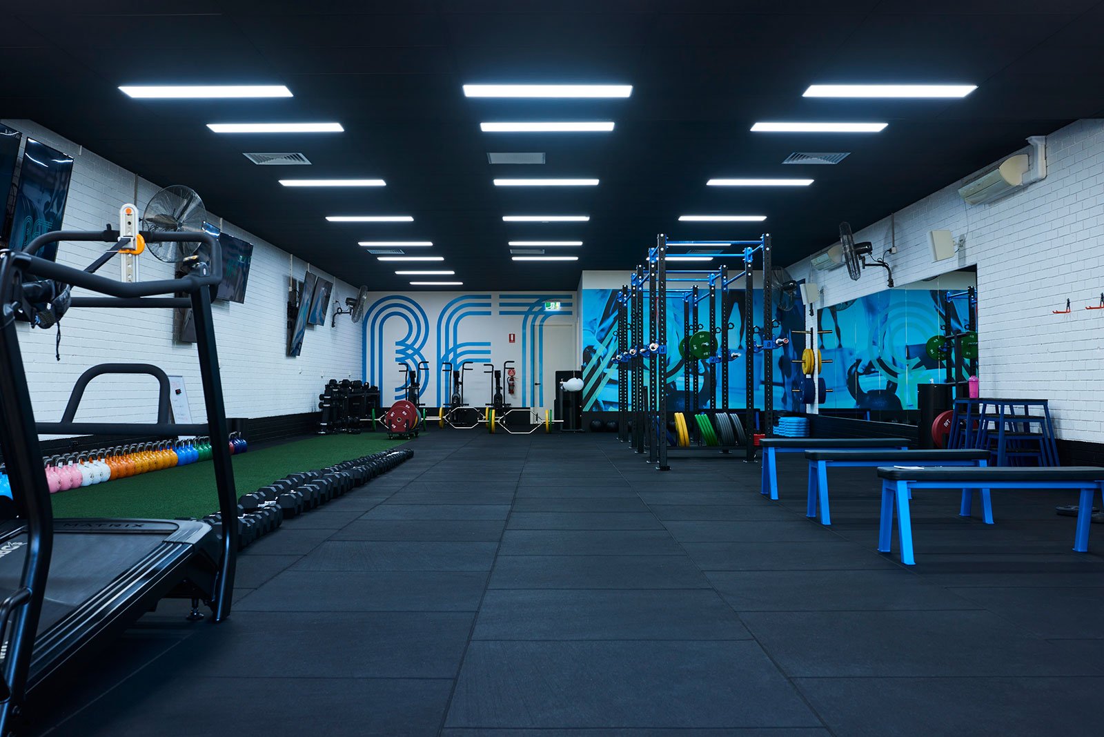 A BFT studio with top-of-the-line fitness equipment